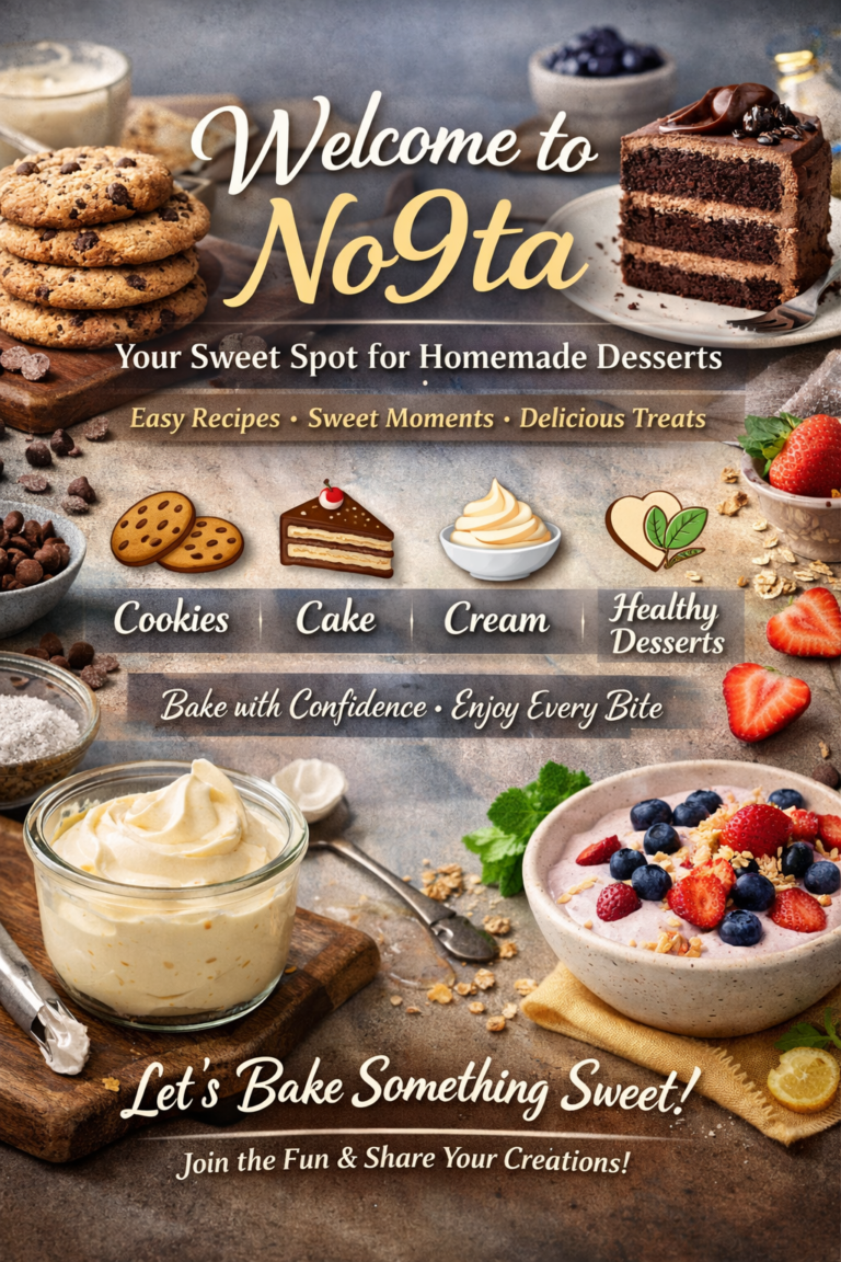 What is no9ta dessert blog