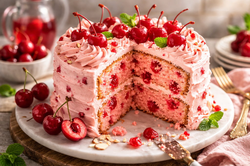 cherry chip cake
