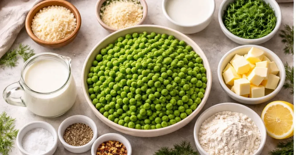 Ingredients for the Best Cream Peas Recipe